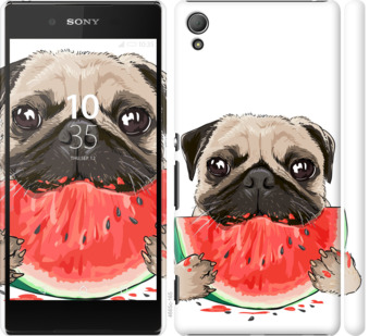 

Чехол Мопс и арбуз для Sony Xperia Z3+ Dual 843659