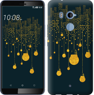 

Чехол Иллюстрация ночного города для HTC U11 Plus 647233