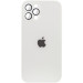 Чохол TPU+Glass Sapphire matte case на Apple iPhone 12 Pro (6.1") (Pearly White)