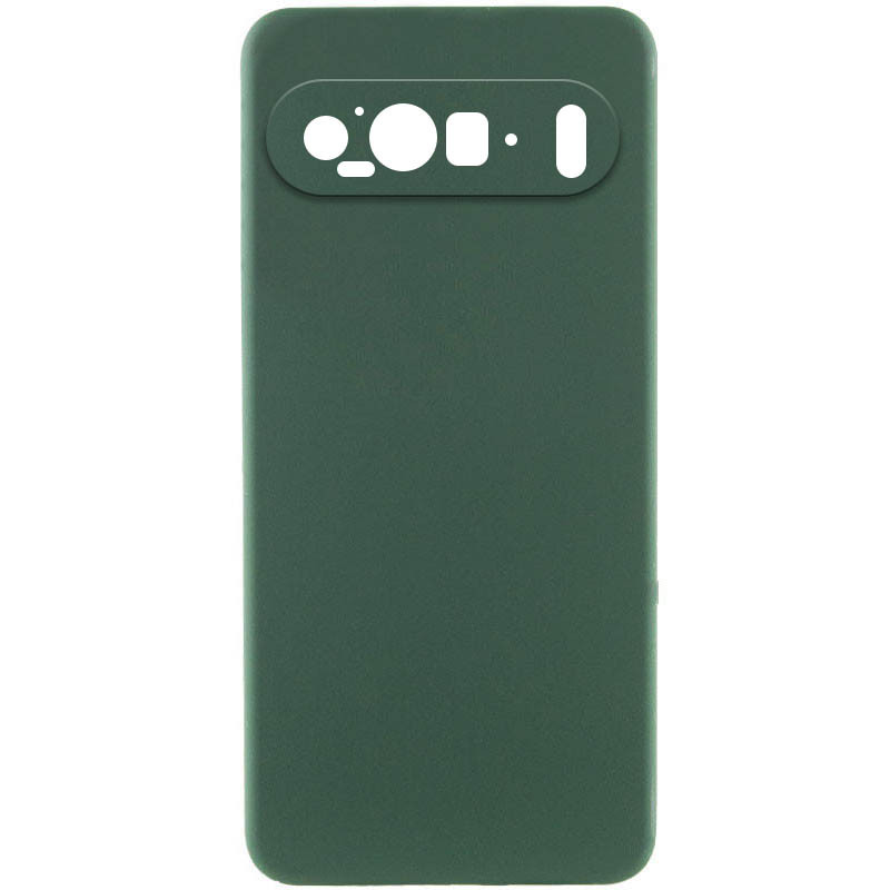 Чехол Silicone Cover Lakshmi Full Camera (AA) для Google Pixel 9 / 9 Pro (Зеленый / Dark green)