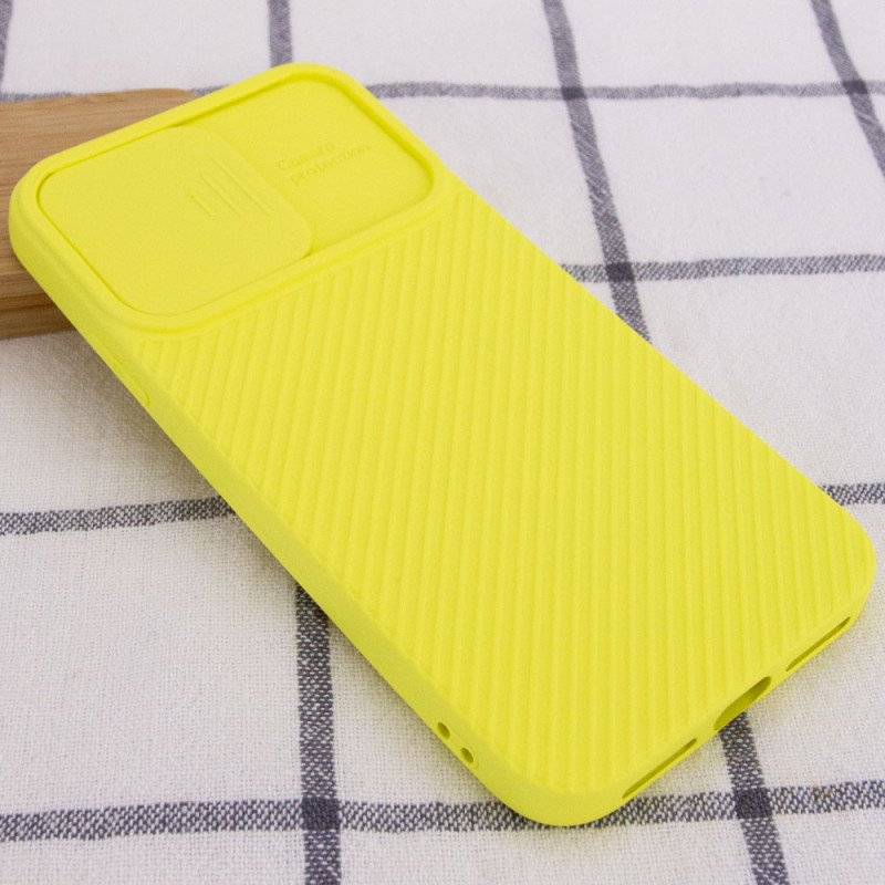Купити Чохол Camshield Square TPU зі шторкою для камери на Apple iPhone XS Max (6.5") (Жовтий) на vchehle.ua