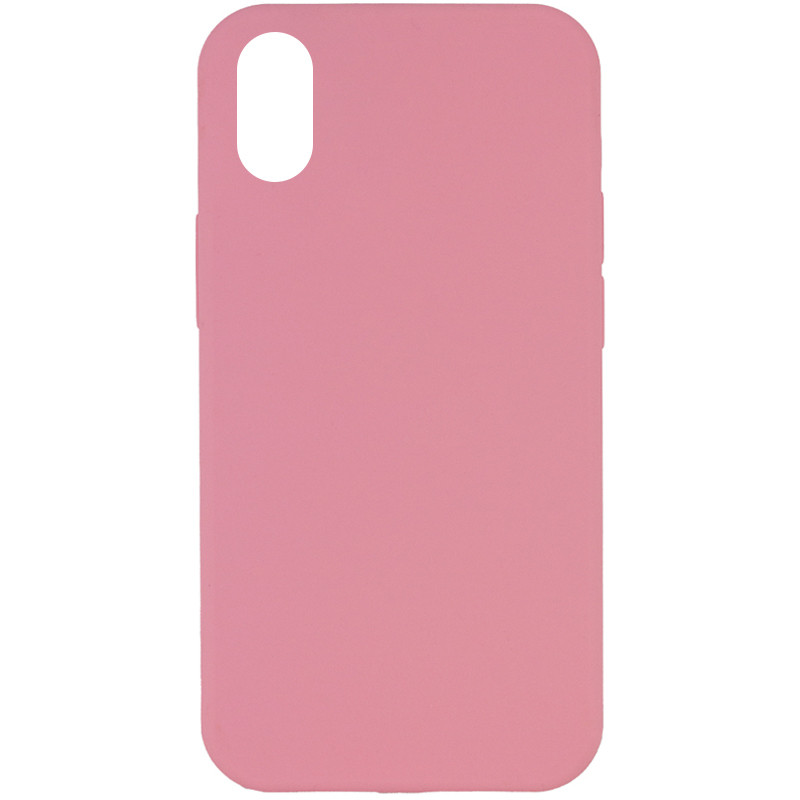 Чехол Silicone Case Full Protective (AA) NO LOGO для Apple iPhone XR (6.1") (Розовый / Light pink)