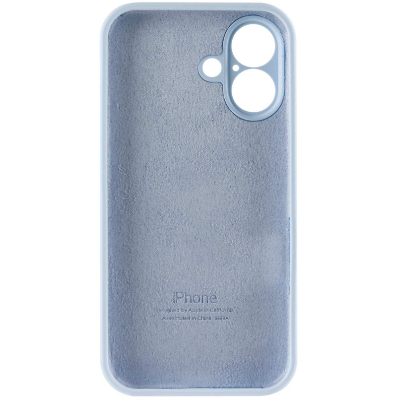 Замовити Чохол Silicone Case Full Camera Protective (AA) на Apple iPhone 16 (6.1") (Блакитний / Sweet Blue) на vchehle.ua