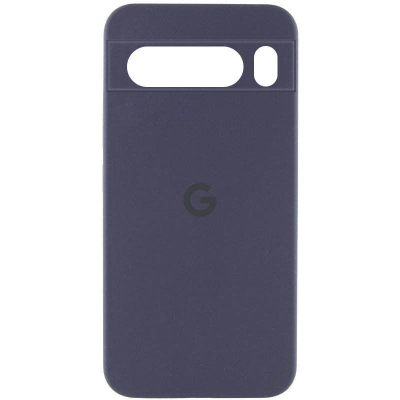 Чехол Silicone Cover Lakshmi Full Camera (AAA) with Logo для Google Pixel 8 Pro (Серый / Dark Gray)