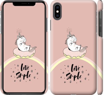 

Чехол Единорожка в пончике для iPhone XS Max 719088