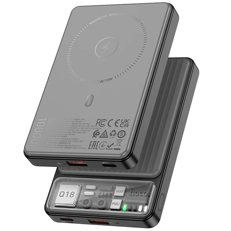 Портативний ЗП Power Bank Hoco Q18 Tourer 22.5W із БЗУ 10000 mAh (Black)