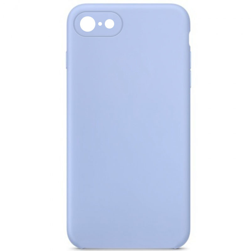 Silicone Case Square Full Camera Protective (AA) NOLOGO для Apple iPhone 6/6s (4.7") (Голубой / Lilac Blue)