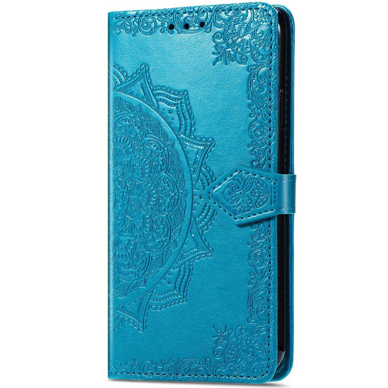 Кожаный чехол (книжка) Art Case с визитницей для Xiaomi Redmi Note 9s / Note 9 Pro / Note 9 Pro Max (Синий)