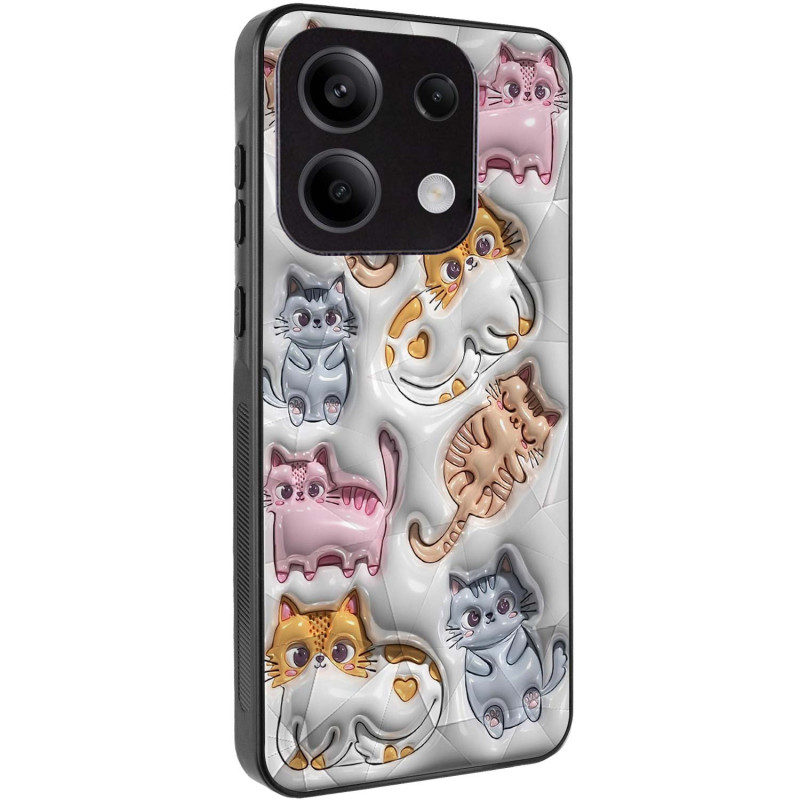 TPU+PC чехол Prisma Fluffie для Xiaomi Redmi Note 13 5G (Kittens)