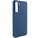 TPU чехол Bonbon Metal Style для Samsung Galaxy S21 FE (Синий / Cosmos blue)