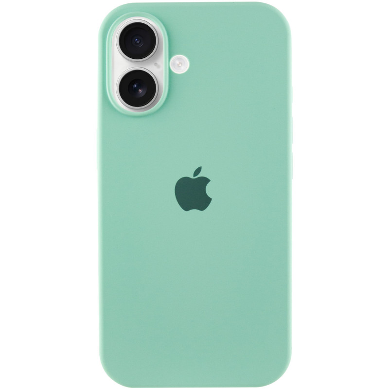 Чехол Silicone Case Full Protective (AA) для Apple iPhone 16 Plus (6.7") (Бирюзовый / Turquoise)