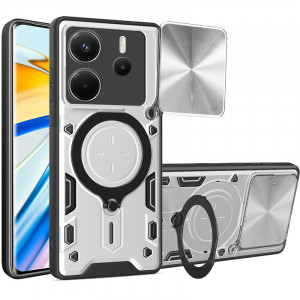 Ударопрочный чехол Bracket case with Magnetic для Xiaomi Redmi Note 14 5G