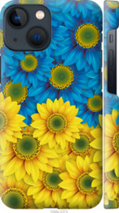 Чохол Жовто-блакитні квіти на iPhone 13 Mini