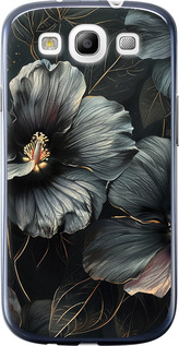 Чохол Чорні квіти на Samsung Galaxy S3 i9300