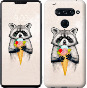 

Чохол Єнотик з морозивом на LG V40 ThinQ 801138