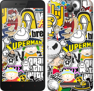 

Чехол Popular logos для Xiaomi Redmi Note 2 628056