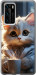Чохол White cat на Huawei P40
