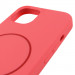 Чехол Silicone Case Full Protective (AA) NO LOGO with Magnetic Safe для Apple iPhone 11 (6.1") (Арбузный / Watermelon red) в магазине vchehle.ua