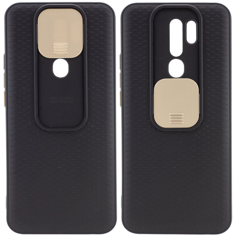 

Чехол Camshield Black TPU со шторкой защищающей камеру для Xiaomi Redmi 9 (Черный / Золотой) 931087