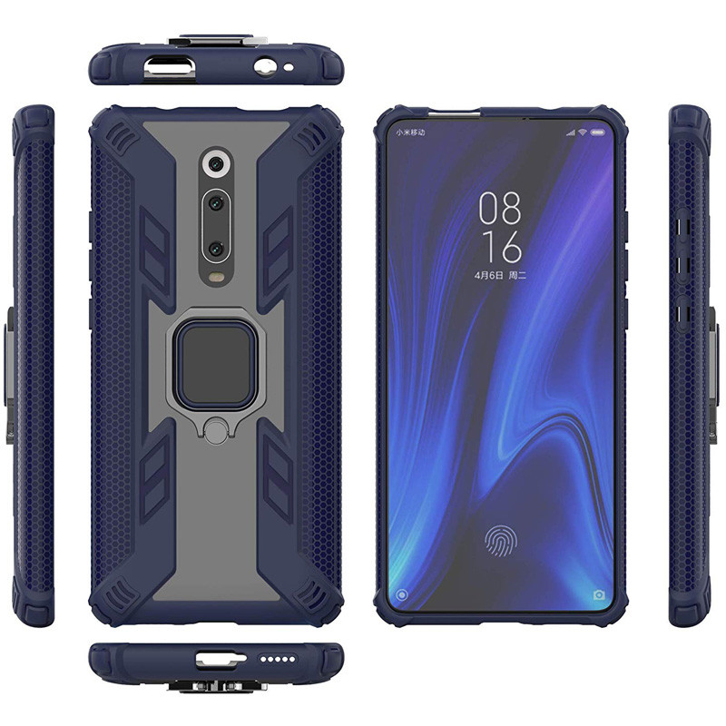

Ударостійкий чохол Combo Ring for Magnet для Xiaomi Redmi K20 (Синій) 746788