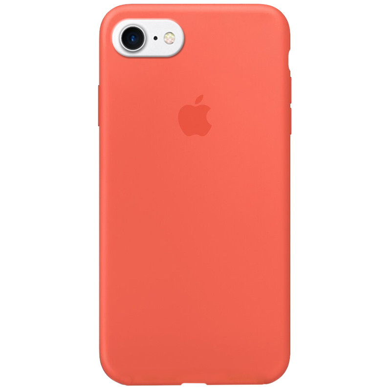 Чохол Silicone Case Full Protective (AA) на Apple iPhone 6/6s (4.7") (Помаранчевий / Nectraine)