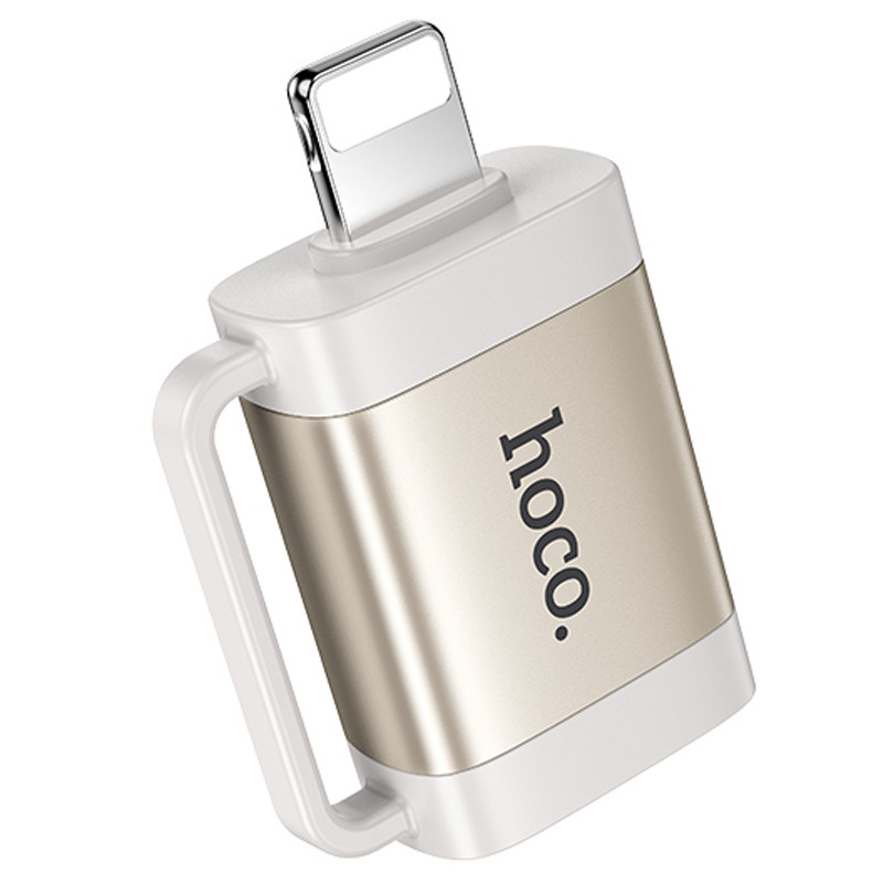 Переходник Hoco UA31A OTG Lightning male to USB female (Gray)