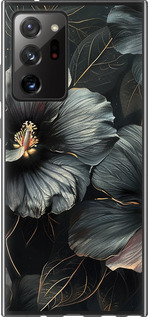 Чехол Черные цветы для Samsung Galaxy Note 20 Ultra