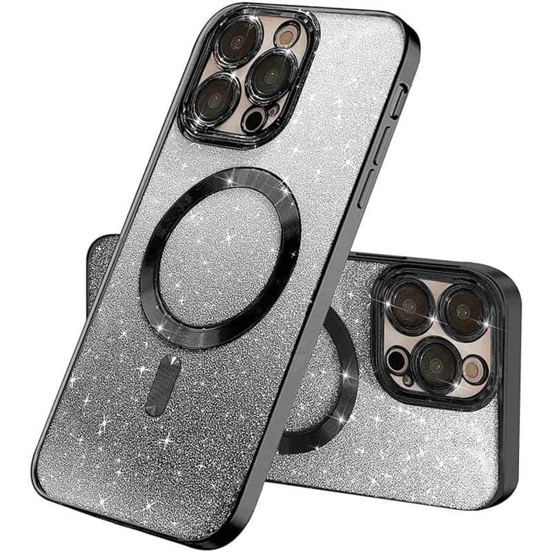 TPU чехол Delight case with Magnetic Safe с защитными линзами на камеру для Apple iPhone 12 Pro (6.1") (Черный / Black)