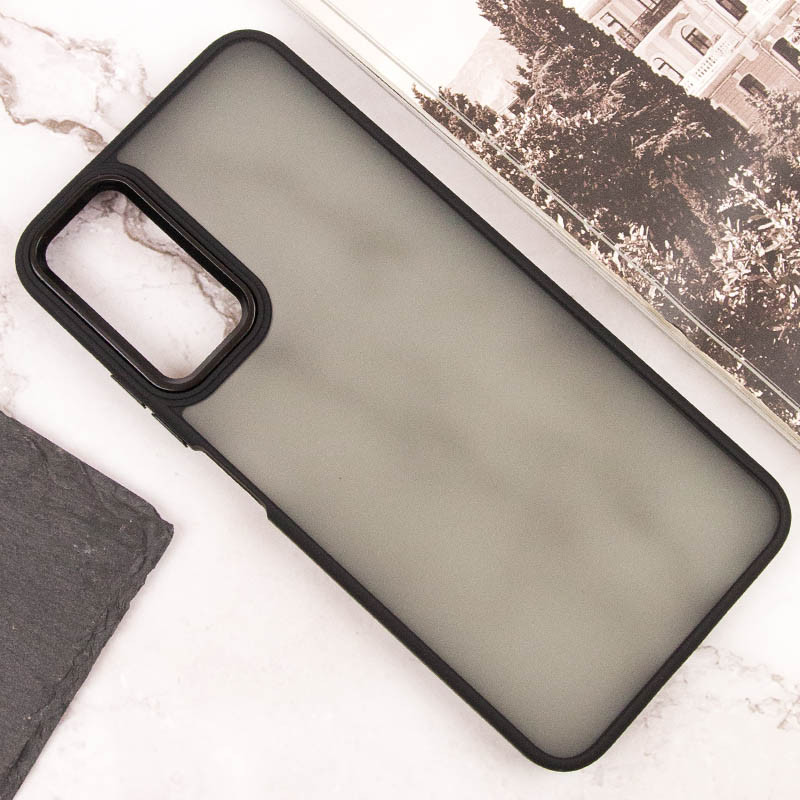 Чехол TPU+PC Lyon Frosted для Motorola Edge 50 Fusion / G85 (Black) в магазине vchehle.ua