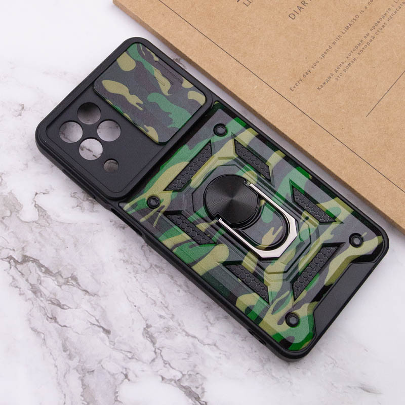 Купити Ударостійкий чохол Camshield Serge Ring Camo на Samsung Galaxy M53 5G (Зелений / Army Green) на vchehle.ua