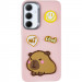 Чехол TPU Leather Toys для Samsung Galaxy A36 5G / A56 5G (Capybara / Pink) в магазине vchehle.ua
