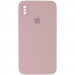 Уценка Чехол Silicone Case Square Full Camera Protective (AA) для Apple iPhone XS Max (6.5") (Эстетический дефект / Розовый / Pink Sand)