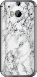 Чехол Мрамор белый для HTC One M8