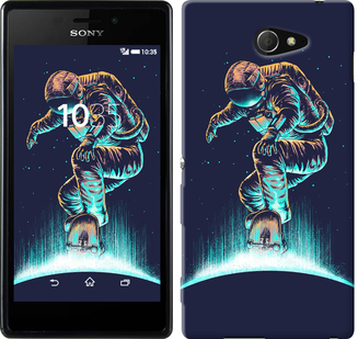 

Чехол Космонавт на скейтборде для Sony Xperia M2 D2305 591408