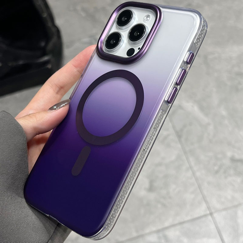 Фото Чехол TPU+PC Shadow with Magnetic Safe для Apple iPhone 14 Pro Max (6.7") (Purple) в магазине vchehle.ua