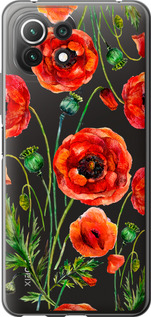 

Чехол Нарисованные маки для Xiaomi Mi 11 Lite 1633759