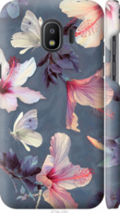 Чехол Нарисованные цветы для Samsung Galaxy J2 2018