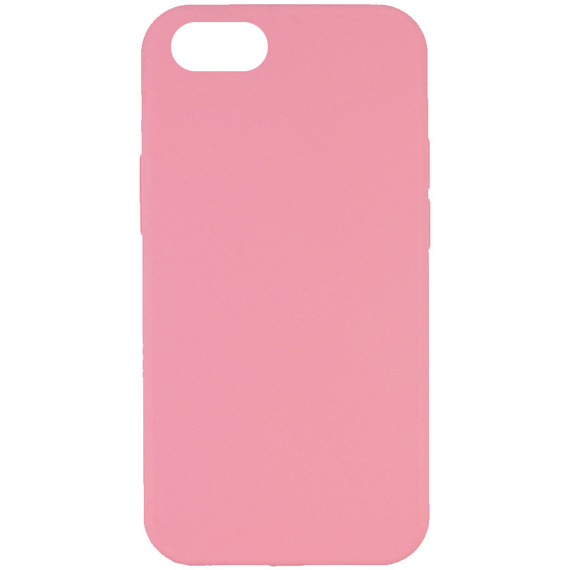 Чехол Silicone Case Full Protective (AA) NO LOGO для Apple iPhone SE (2020) (Розовый / Light pink)