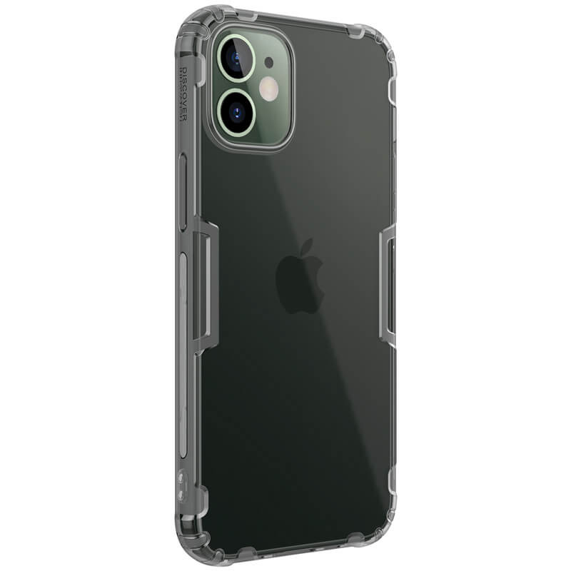 Фото TPU чохол Nillkin Nature Series на Apple iPhone 12 mini (5.4") (Сірий (прозорий)) в маназині vchehle.ua