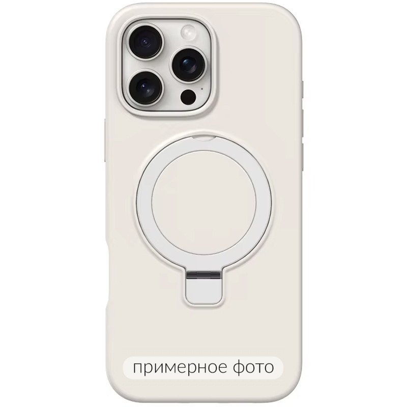 Чохол Silicone Case Full Protective NO LOGO with Ring на Apple iPhone 16e (6.1") (White)