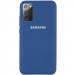 Чохол Silicone Cover Full Protective (AA) на Samsung Galaxy Note 20 (Синій / Navy Blue)