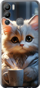 Чохол White cat на Infinix Hot 12i