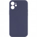 Чехол Silicone Case Full Camera Protective (AA) NO LOGO для Apple iPhone 12 (6.1") (Темно-синий / Midnight blue)