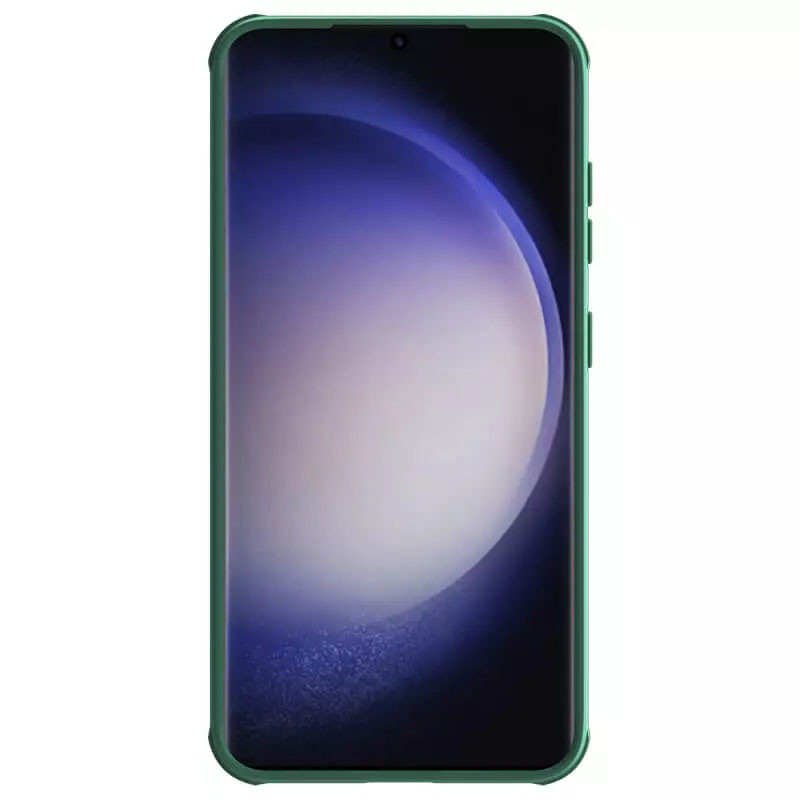 Карбоновая накладка Nillkin CamShield Pro Magnetic для Samsung Galaxy S24+ (Deep Green) в магазине vchehle.ua