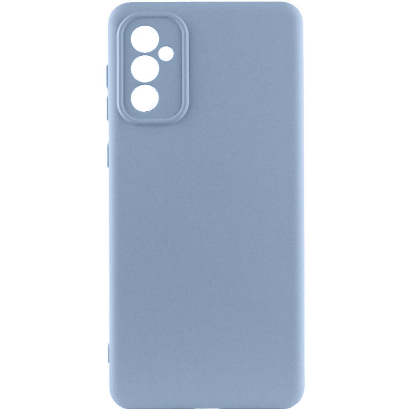 Чехол TPU GETMAN Liquid Silk Full Camera для Samsung Galaxy A36 5G (Голубой / Lilac Blue)