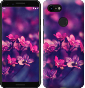 Чехол Пурпурные цветы для Google Pixel 3