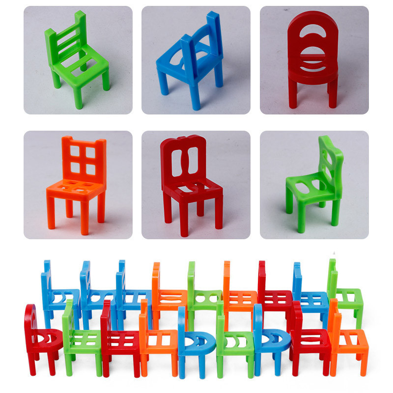 Фото Настільна інтерактивна гра Ummi 301 Balance Chairs (18pcs) (Colorful) на vchehle.ua