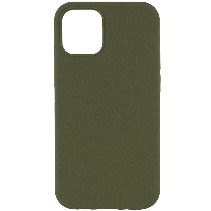 Чохол Silicone Case Full Protective (AA) NO LOGO на Apple iPhone 13 mini (5.4") (Зелений / Dark Olive)