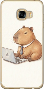 Чехол Funny Capybara CEO Working для Samsung Galaxy C5 C5000