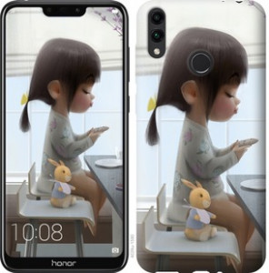 Чехол Милая девочка с зайчиком для Huawei Y7 (2019)